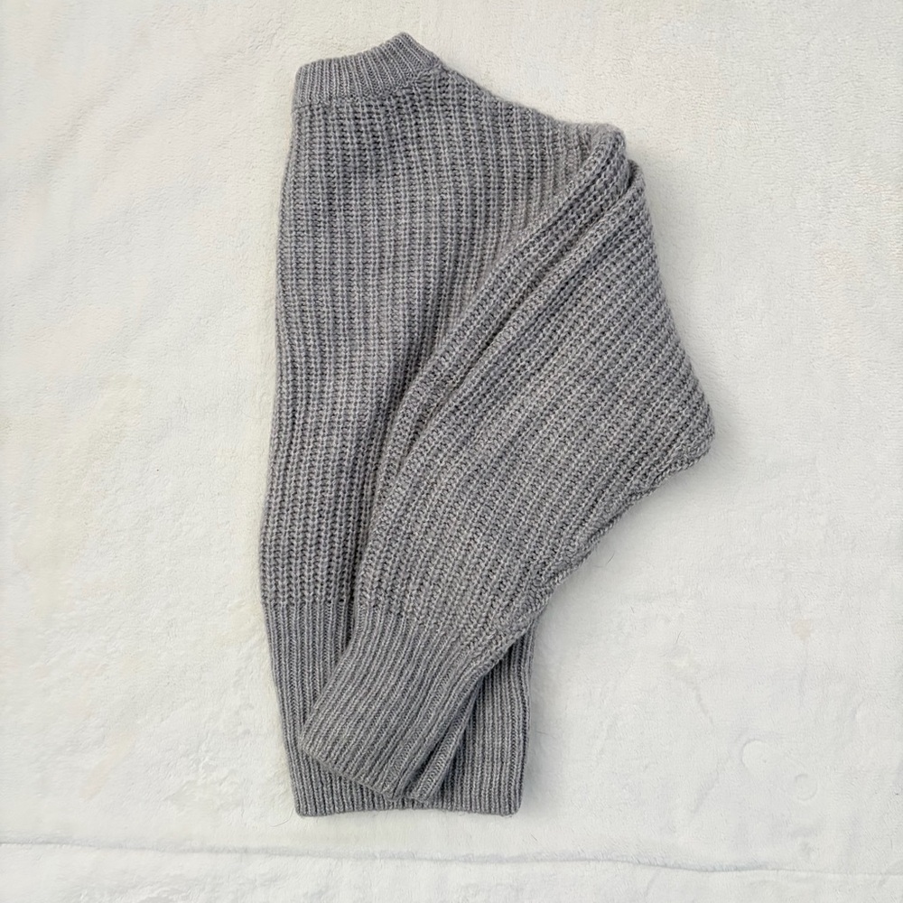 Cozy Gray Women's Crew Neck Sweater